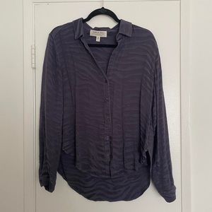 Anthropologie Cloth & Stone silky navy button